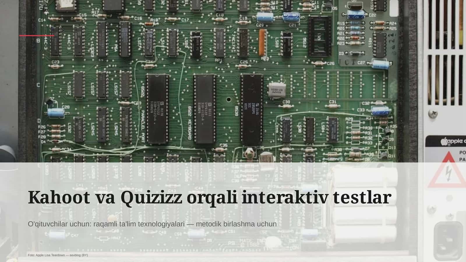 O'qituvchilar uchun: raqamli ta'lim texnologiyalari — metodik birlashma uchun 1