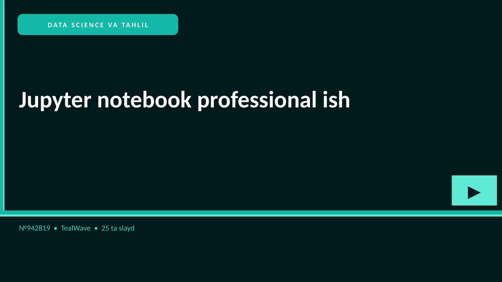 DATA SCIENCE VA TAHLIL 1