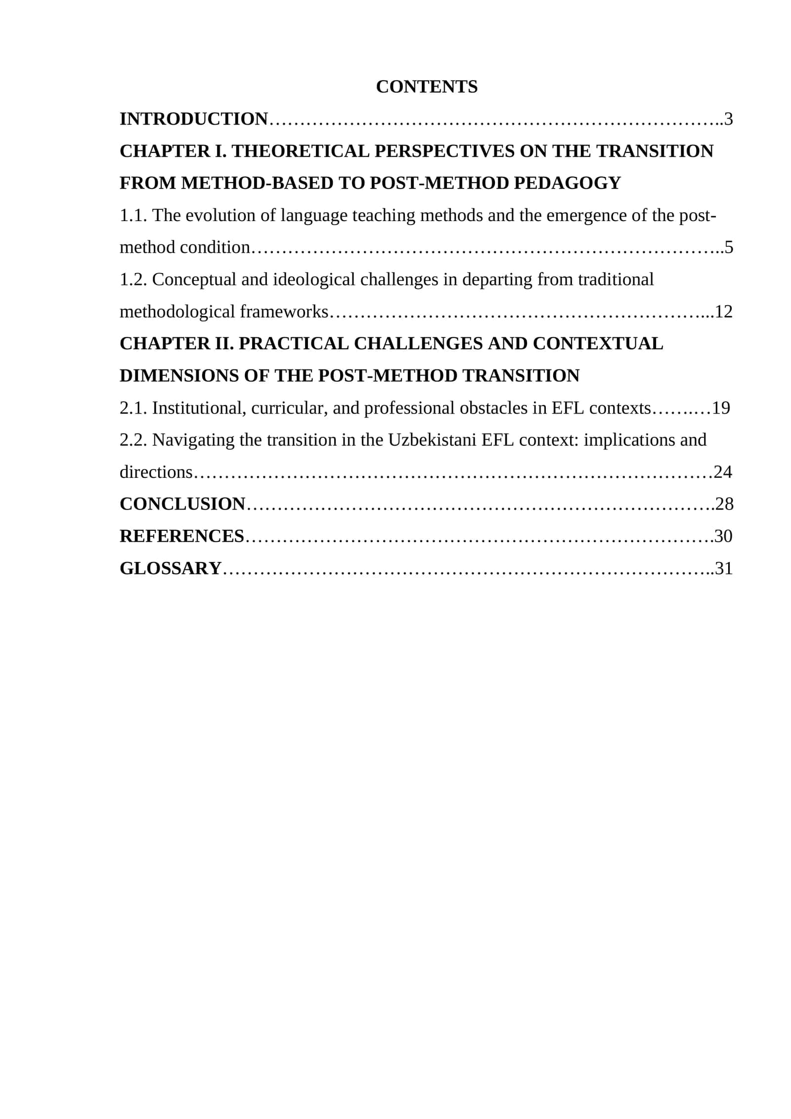 Challenges in transitioning from traditional methods to the post-method condition 1