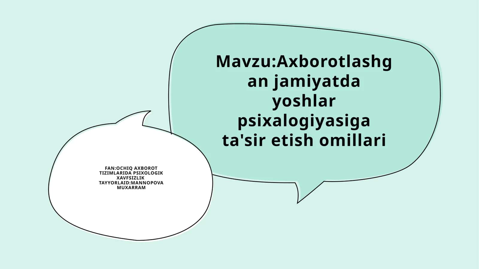 Axborotlashgan jamiyatda yoshlar psixologiyasiga ta'sir etish omillari 1