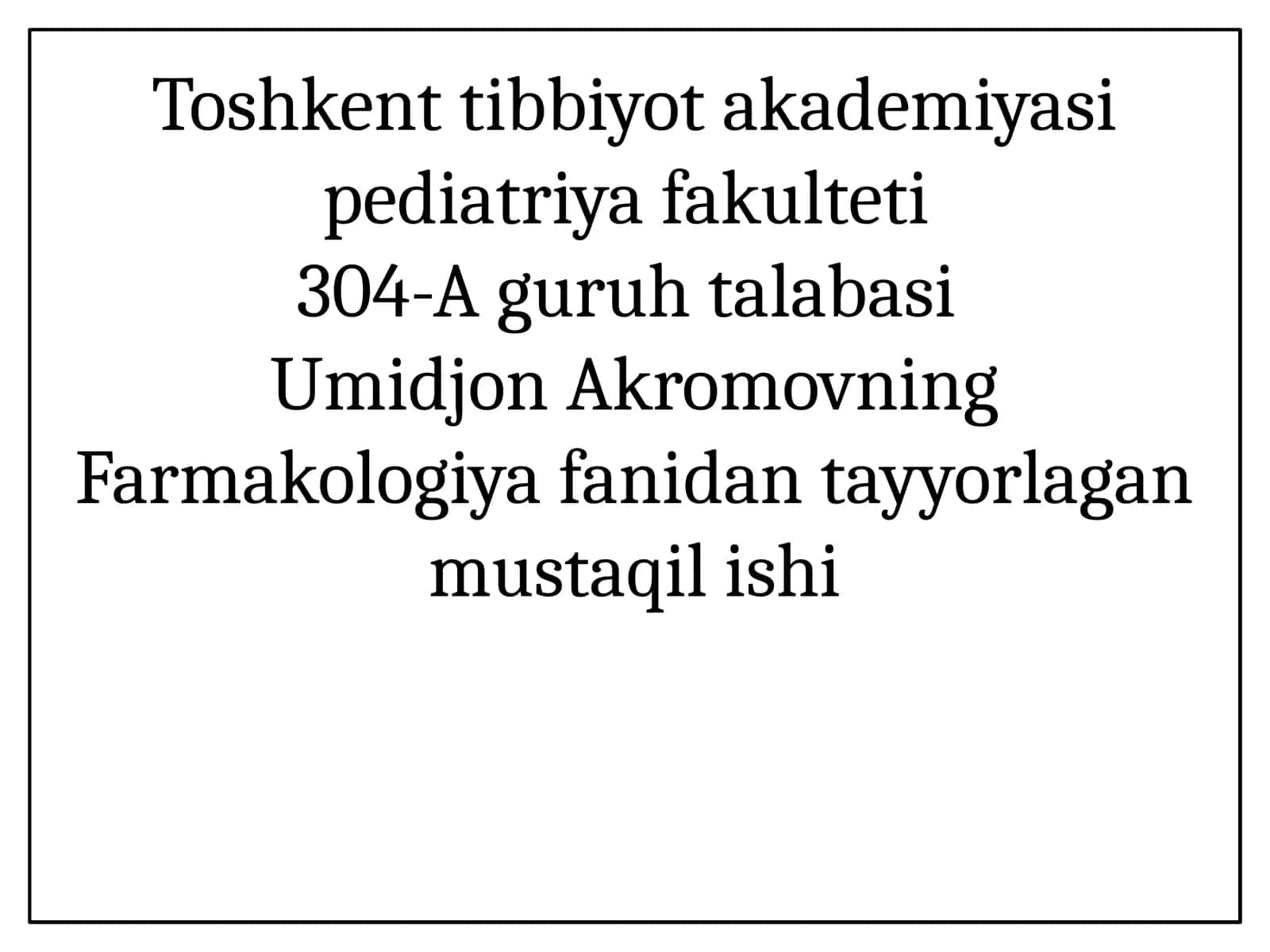 Tropikamid 1