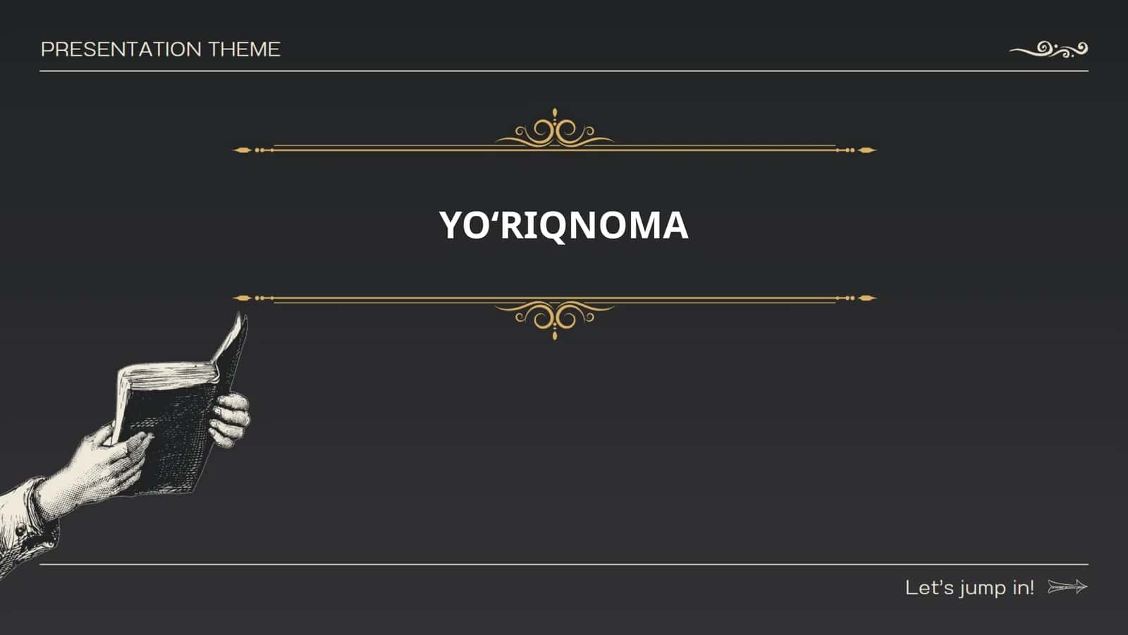 YOʻRIQNOMA 1