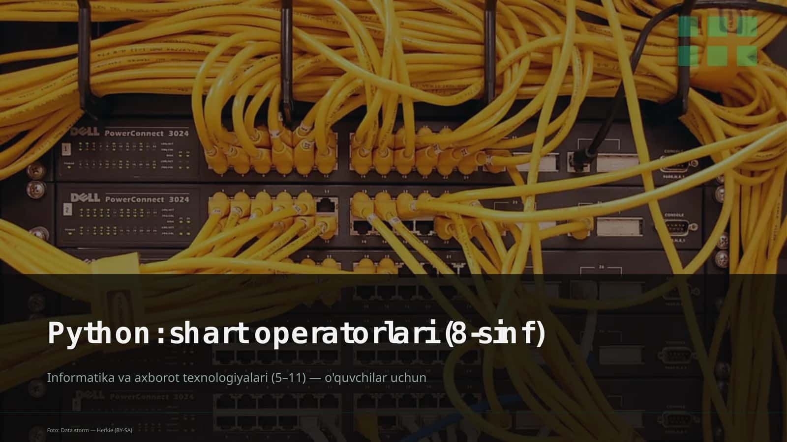 Python: shart operatorlari (8-sinf) 1