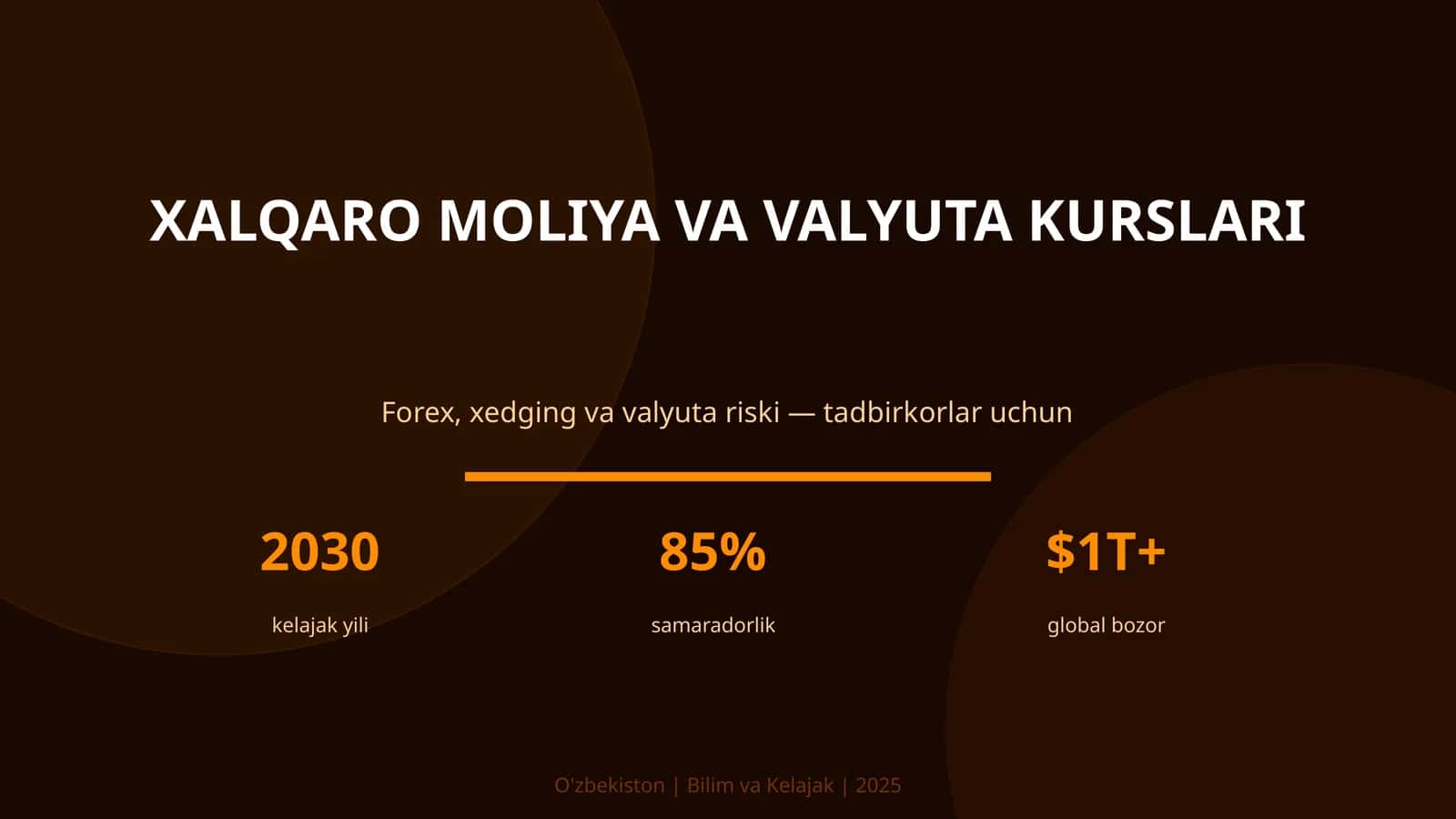 Xalqaro moliya va valyuta kurslari 1