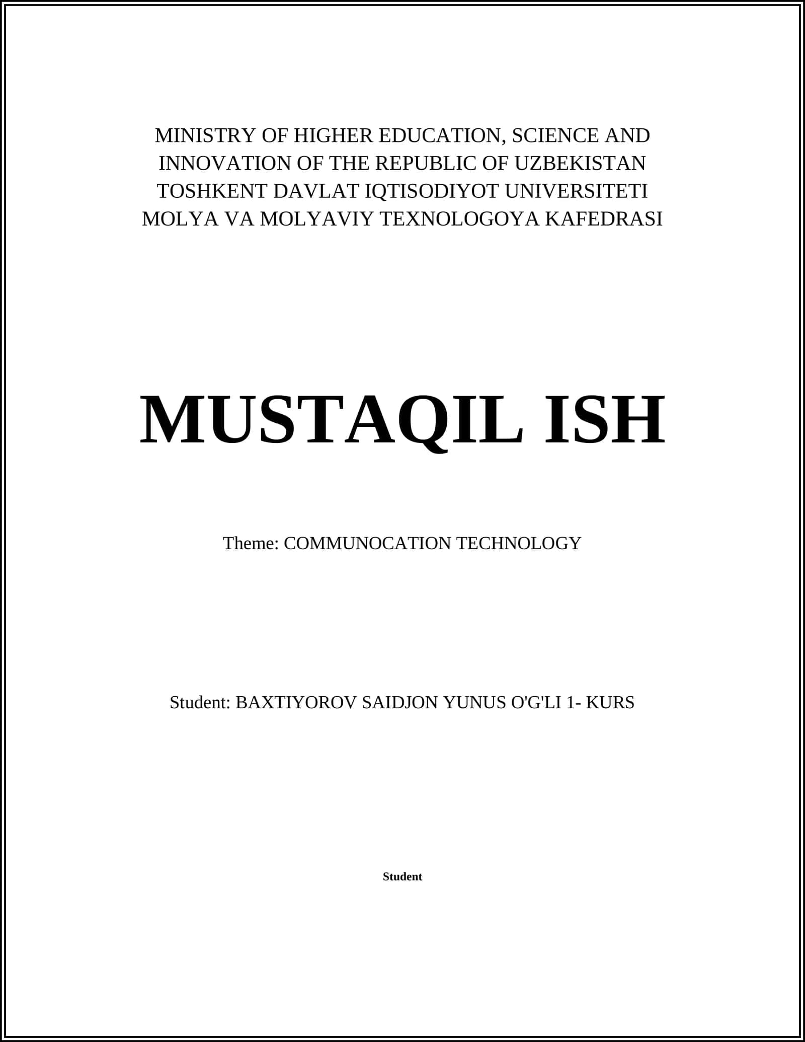 Evolution of Communication Technology 1