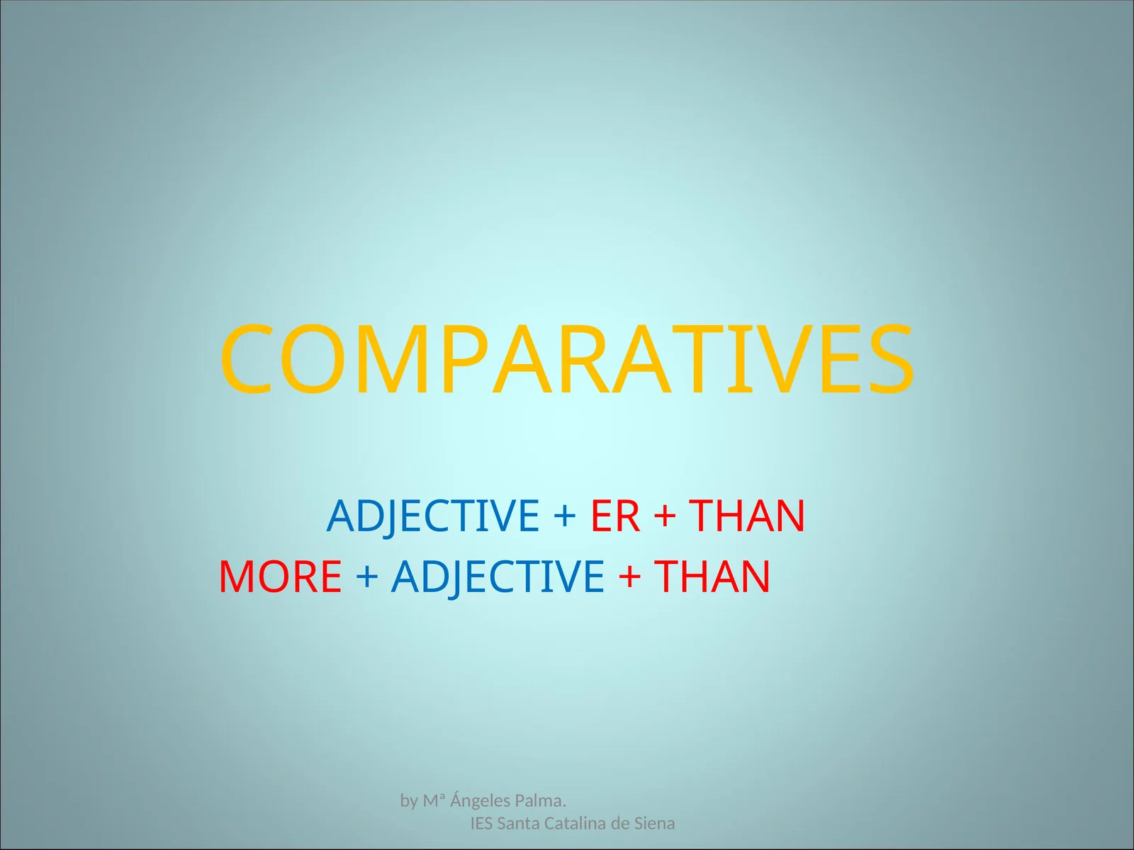 COMPARATIVES 1