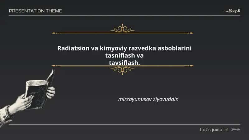 Radiatsion va kimyoviy razvedka asboblarini tasniflash va tavsiflash 1