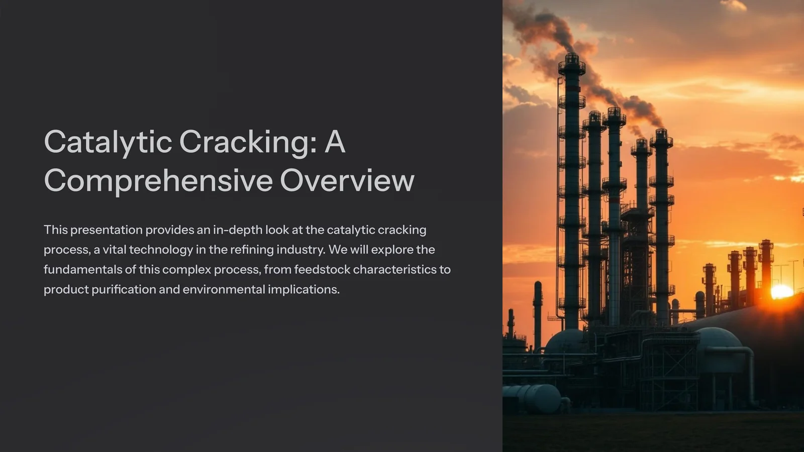 Catalytic Cracking A Comprehensive Overview 1