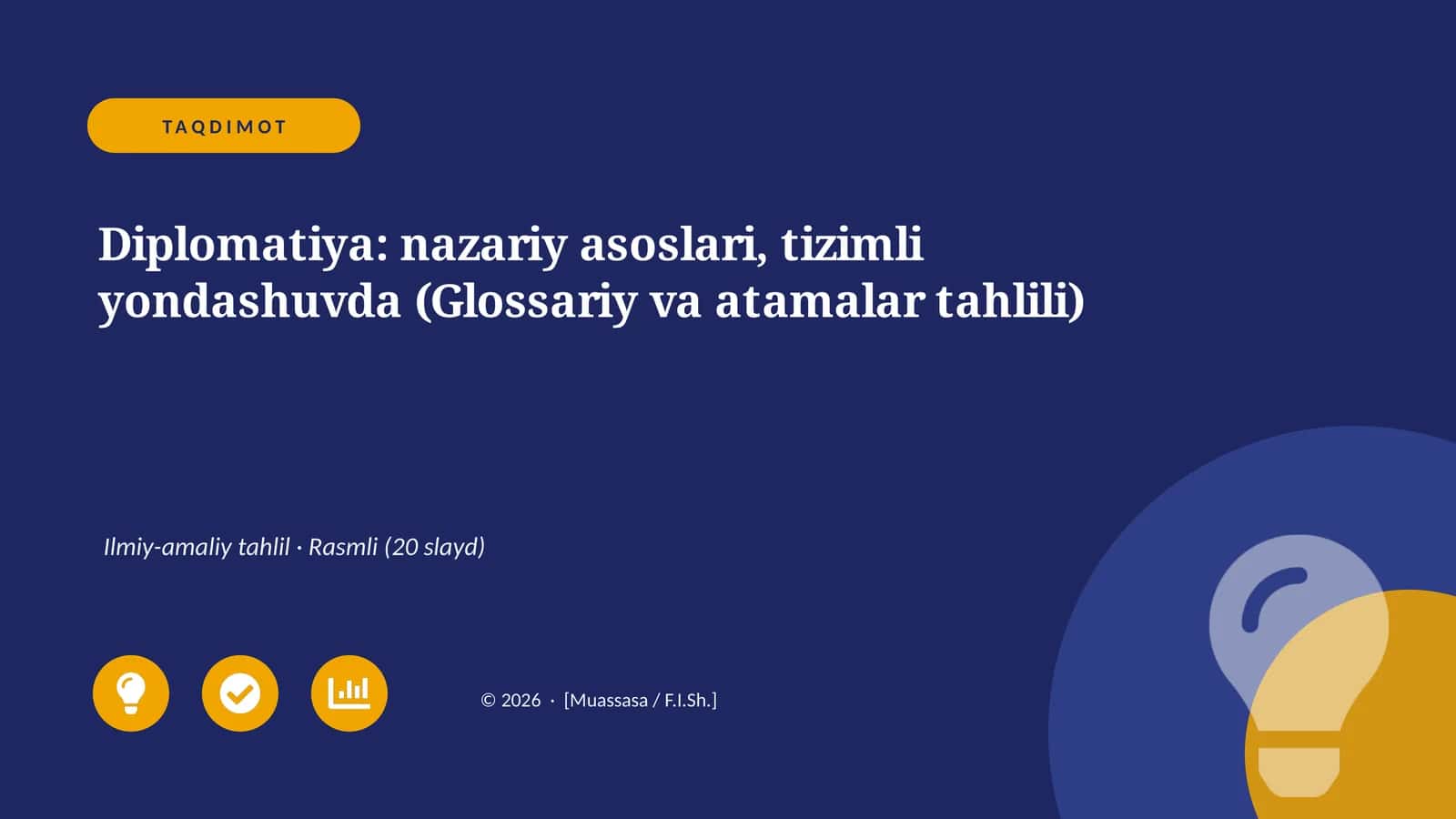 Diplomatiya: nazariy asoslari, tizimli yondashuvda (Glossariy va atamalar tahlili) 1