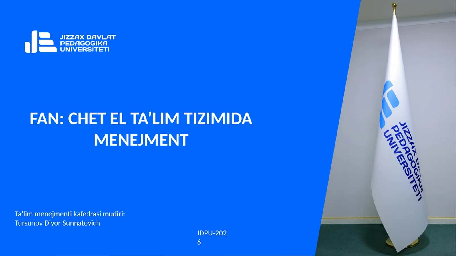 CHET EL MАMLАKАTLАRI TА’LIM TIZIMINI BOSHQАRISH 1