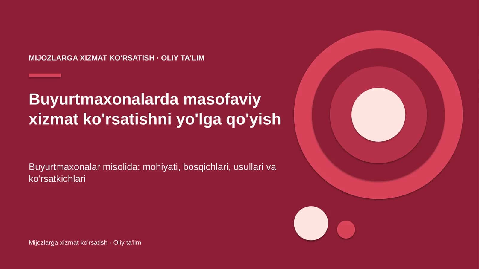 buyurtmaxonalarda masofaviy xizmat ko'rsatishni yo'lga qo'yish 1191 1