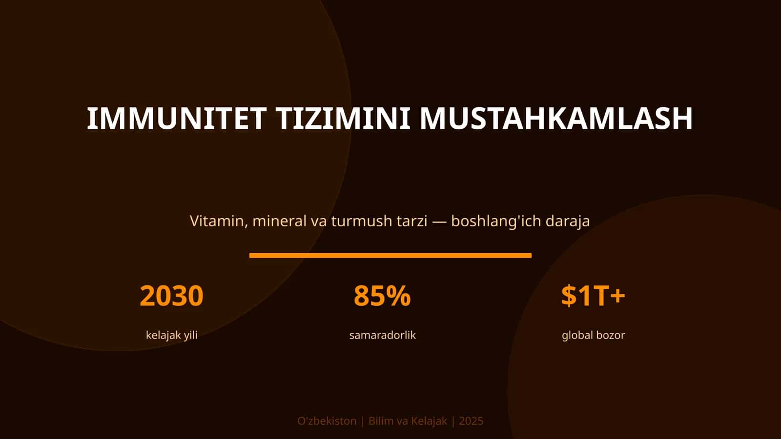 IMMUNITET TIZIMINI MUSTAHKAMLASH 1