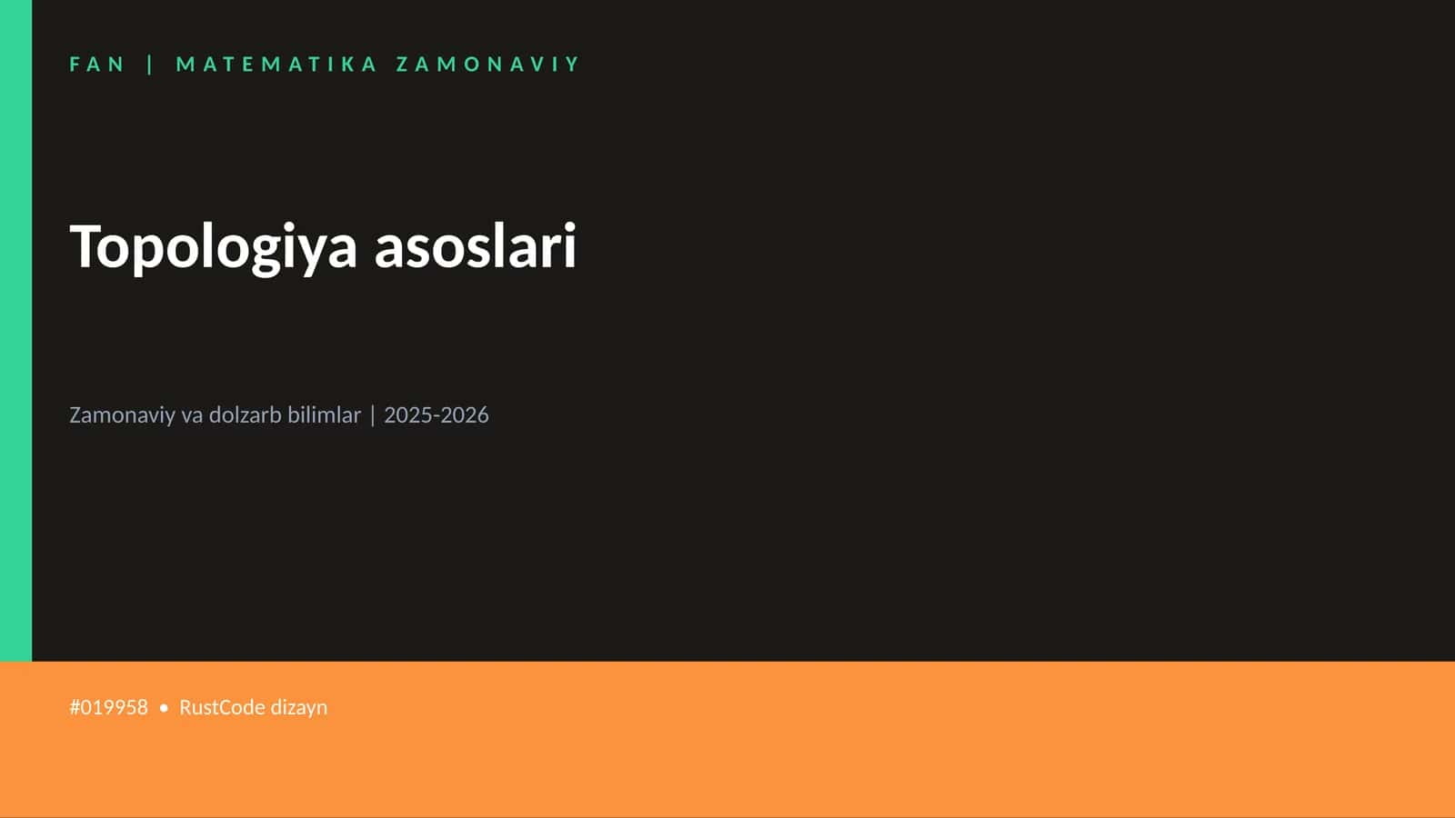 Topologiya asoslari 1