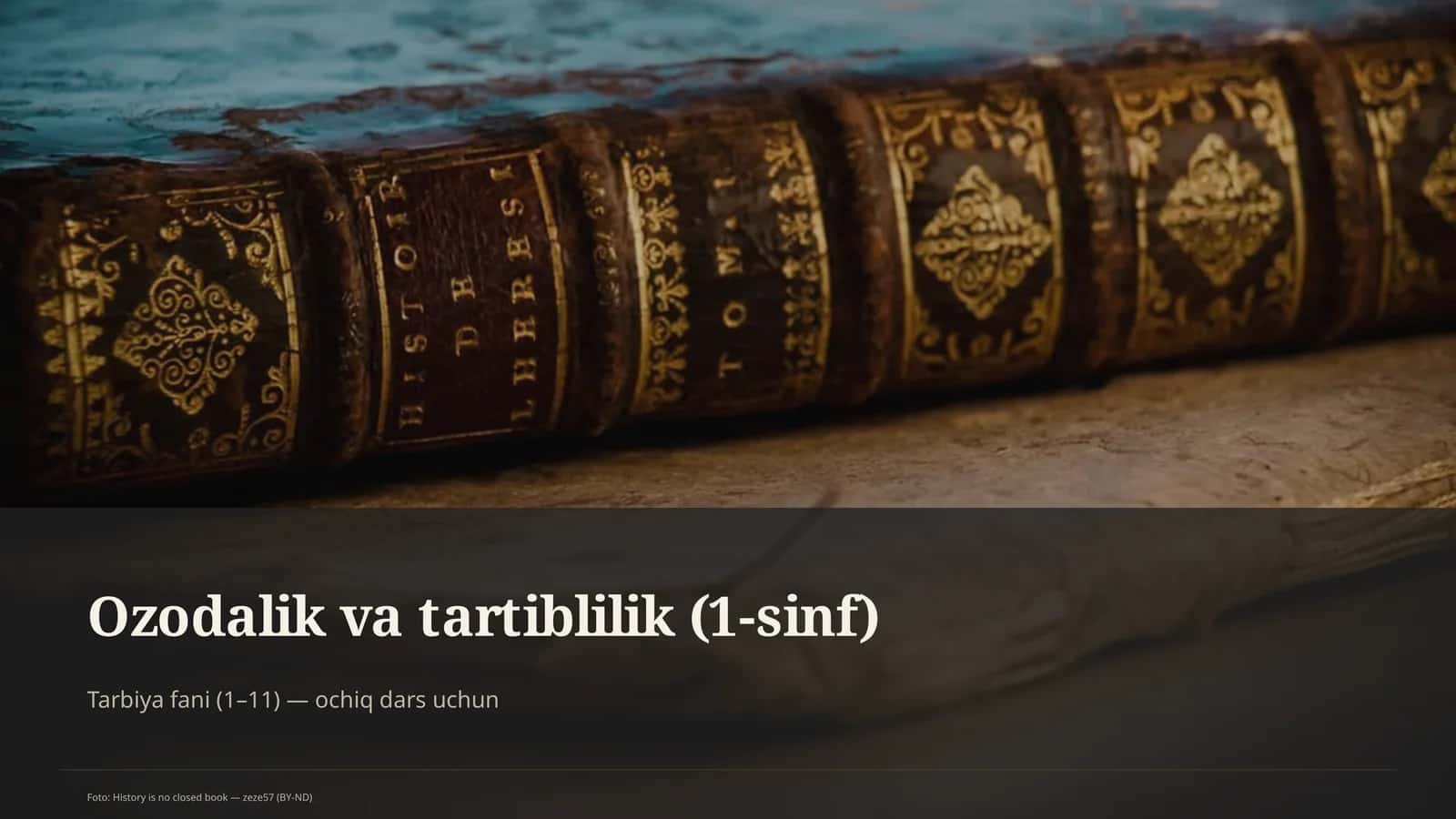 Ozodalik va tartiblilik (1-sinf) 1