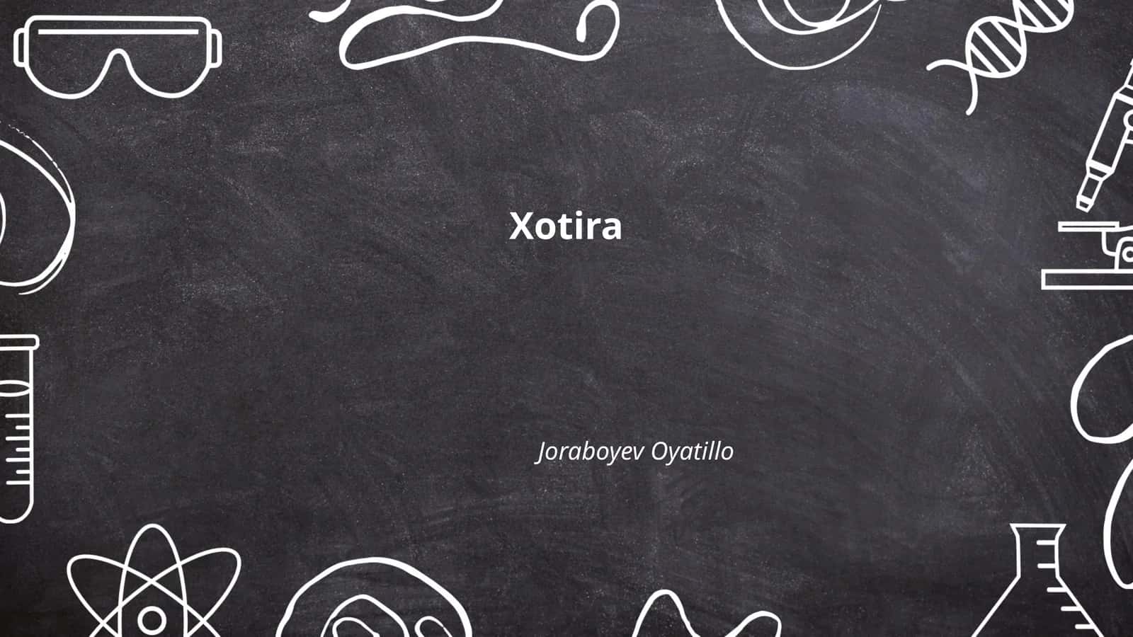 Xotira 1