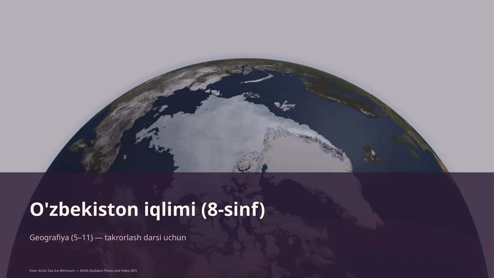 O'zbekiston iqlimi (8-sinf) 1