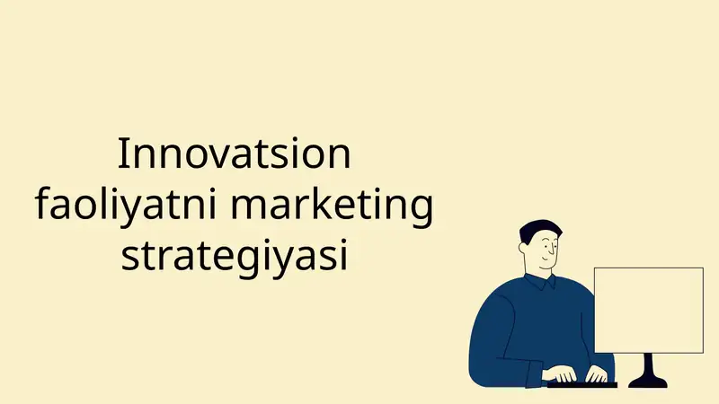 Innovatsion faoliyatni marketing strategiyasi 1