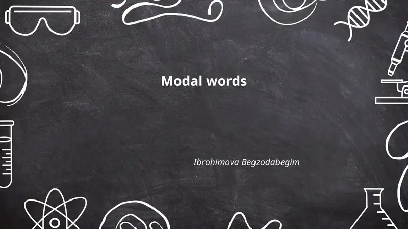 Modal so'zlar 1