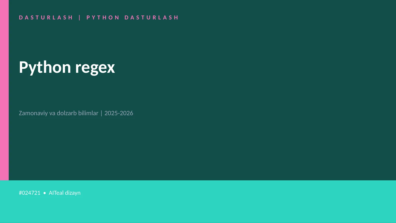 Python regex 1