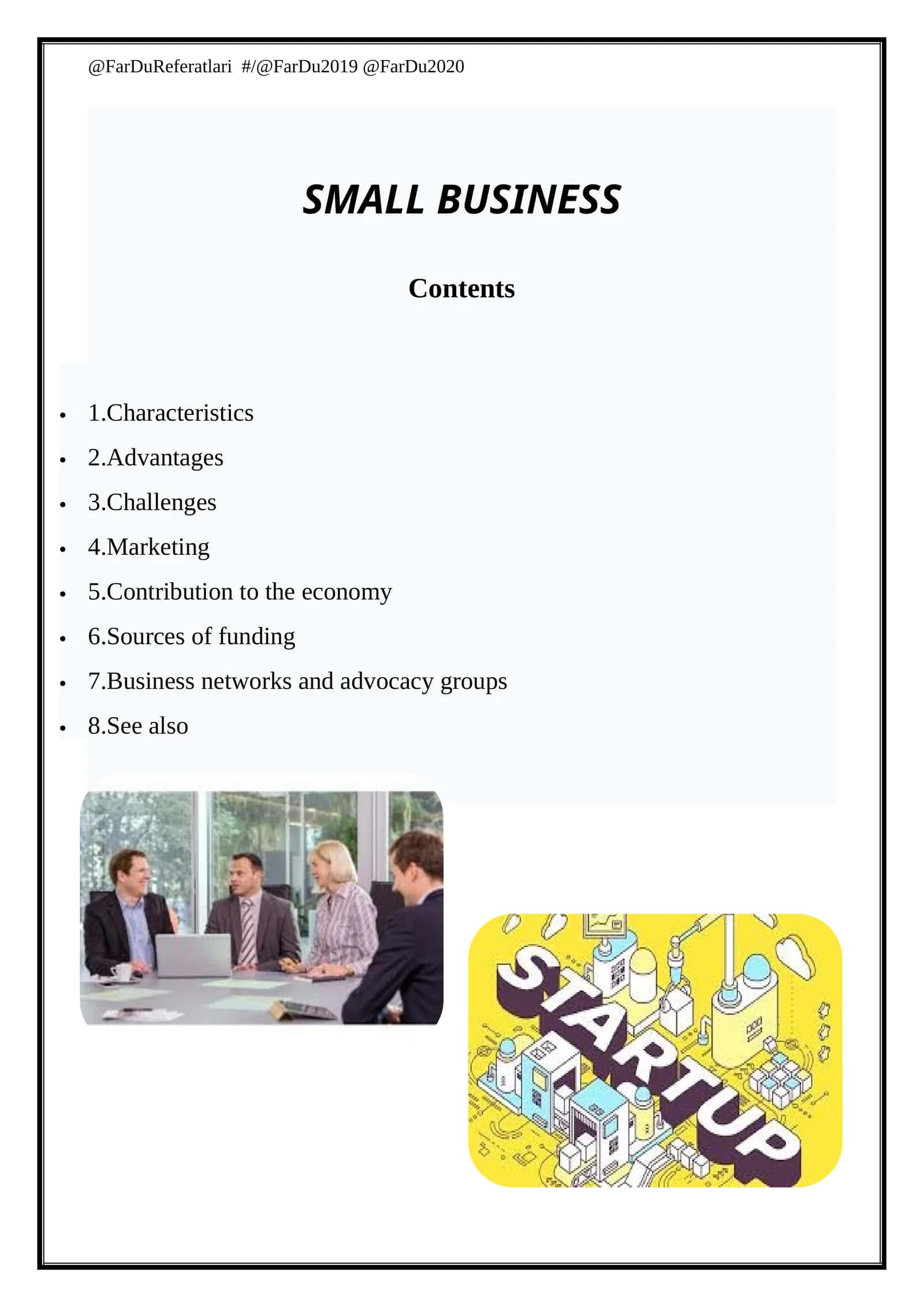 SMALL BUSINESS 1