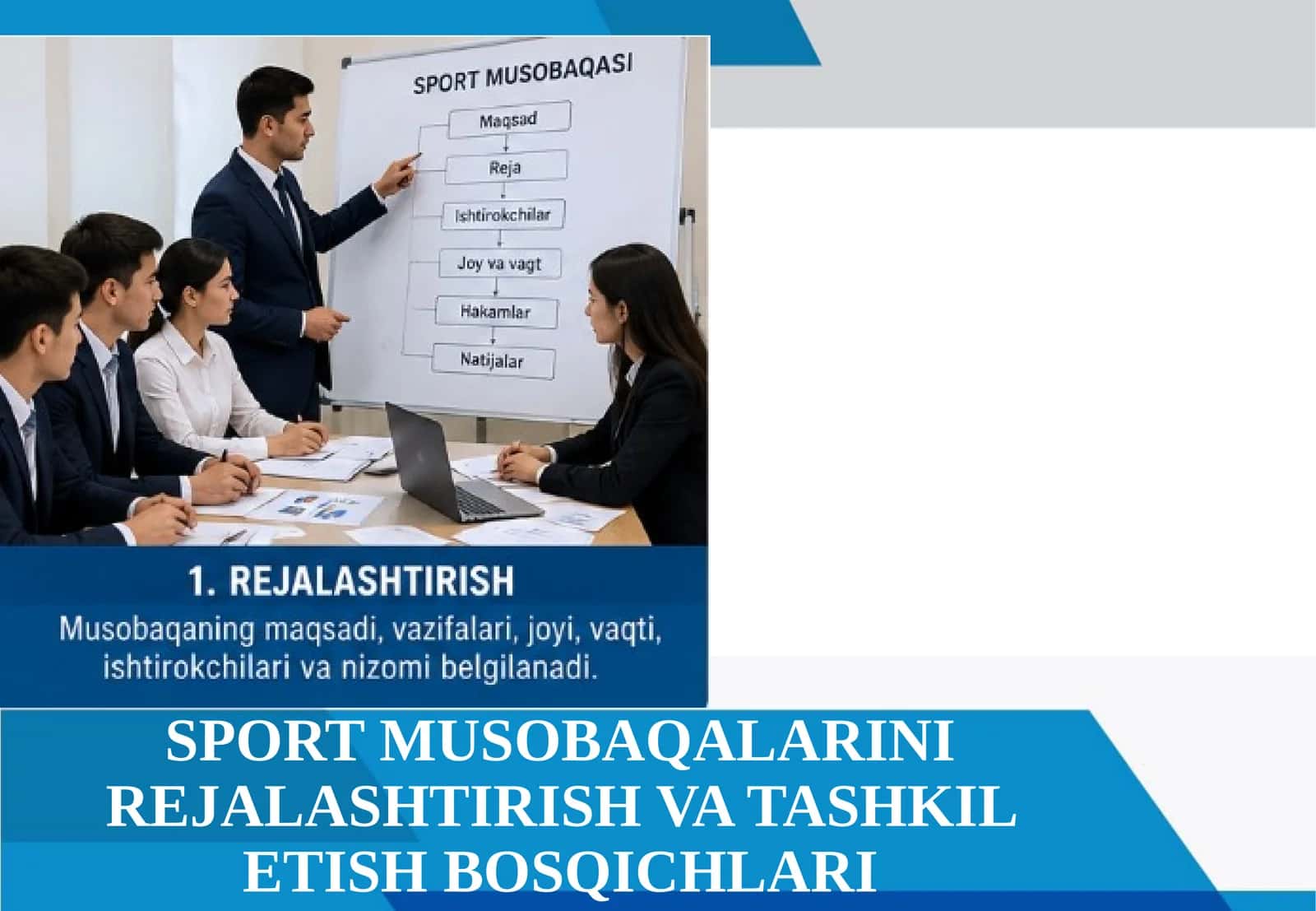SPORT MUSOBAQALARINI REJALASHTIRISH VA TASHKIL ETISH BOSQICHLARI 1