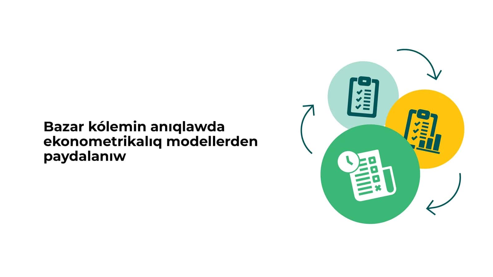 Bazar kóleminıqlawdaekonometrikalıq modellerdenpaydalanıw 1