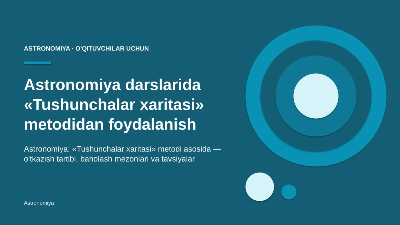 astronomiya darslarida tushunchalar xaritasi metodidan foydalanish 3778 1