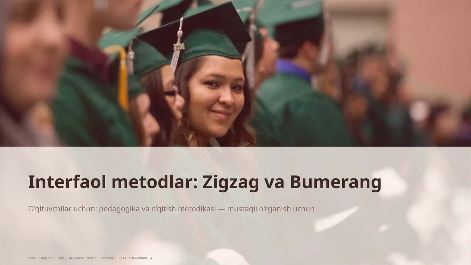 Interfaol metodlar: Zigzag va Bumerang 1