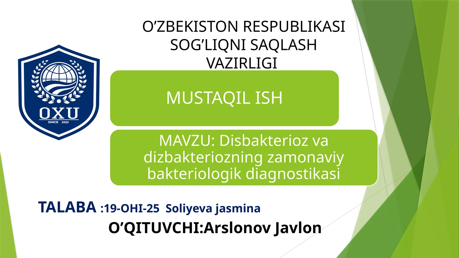 Disbakterioz tushunchasi va uning sabablari 1