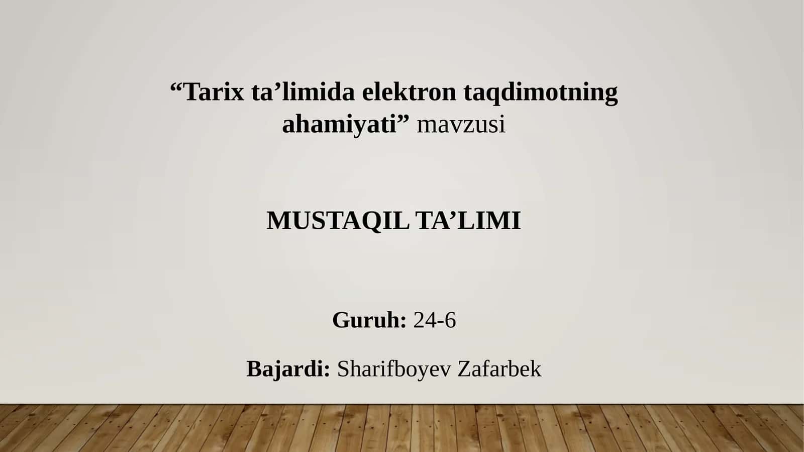 Tarixta’limidaelektrontaqdimotningahamiyati 1
