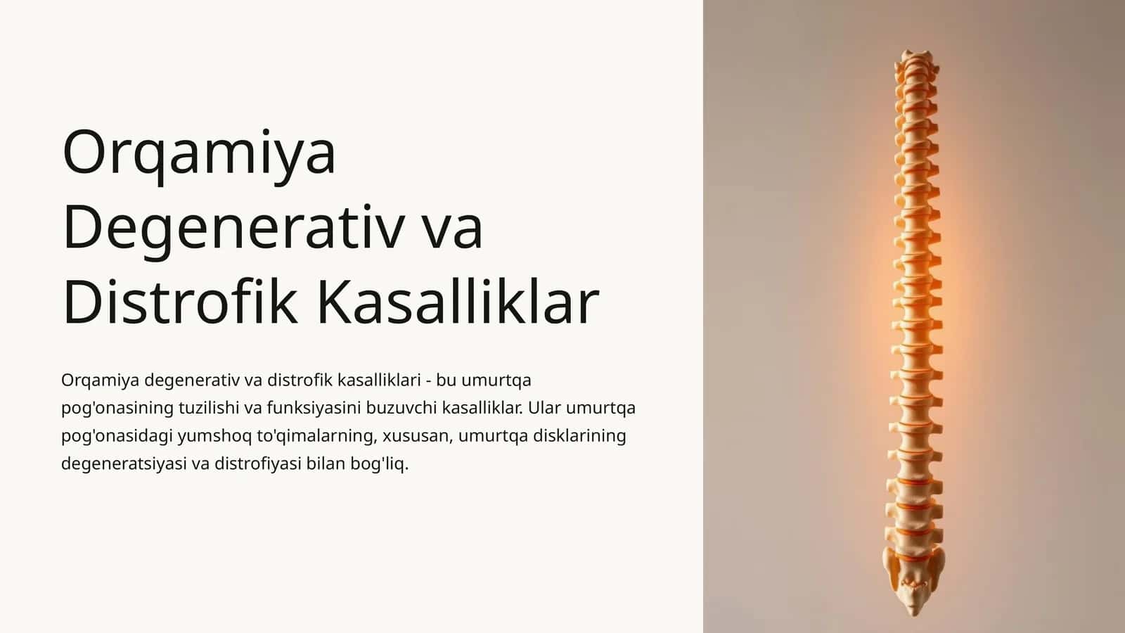 Orqamiya Degenerativ va Distrofik Kasalliklar 1