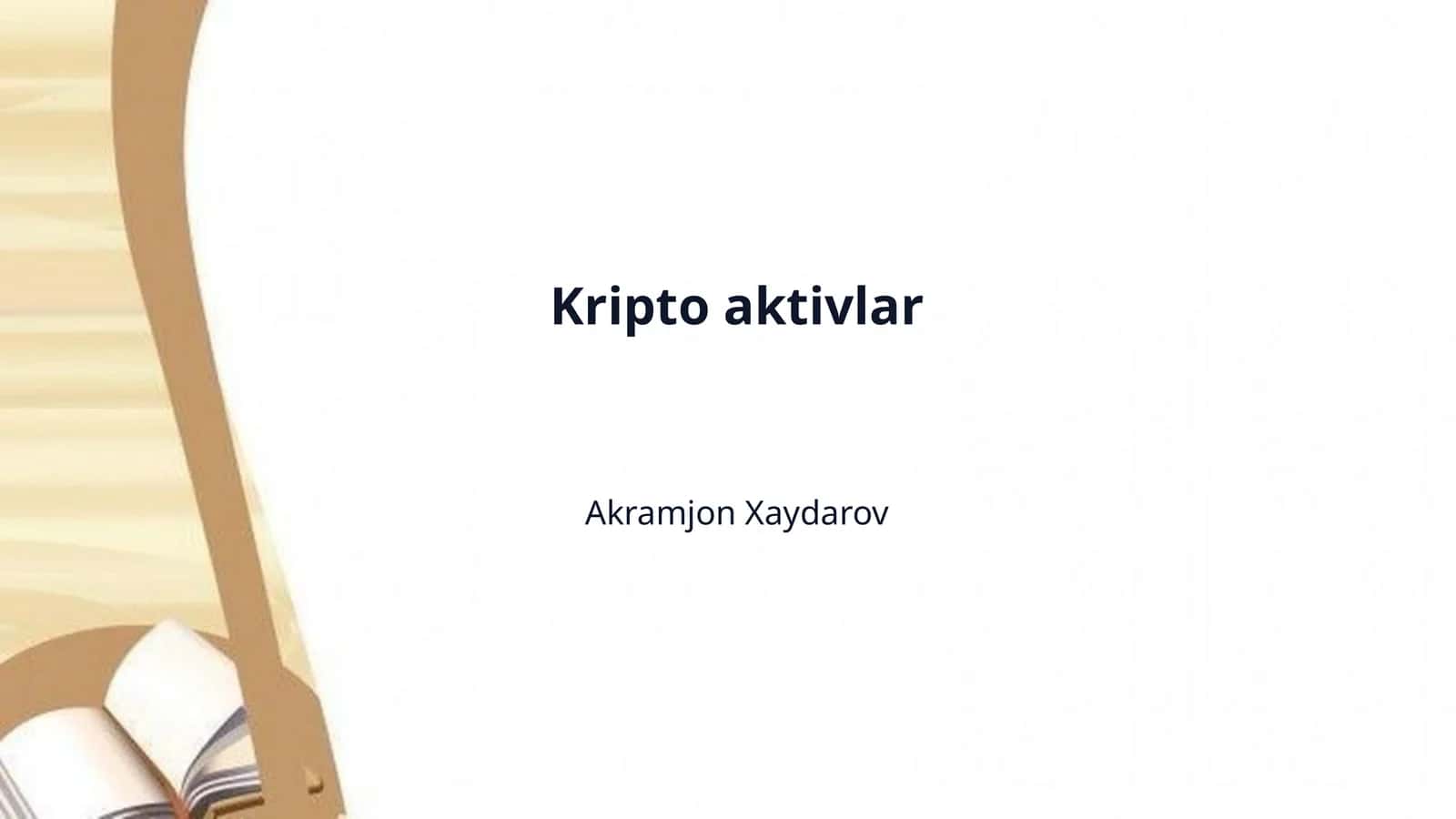 Kripto aktivlar 1