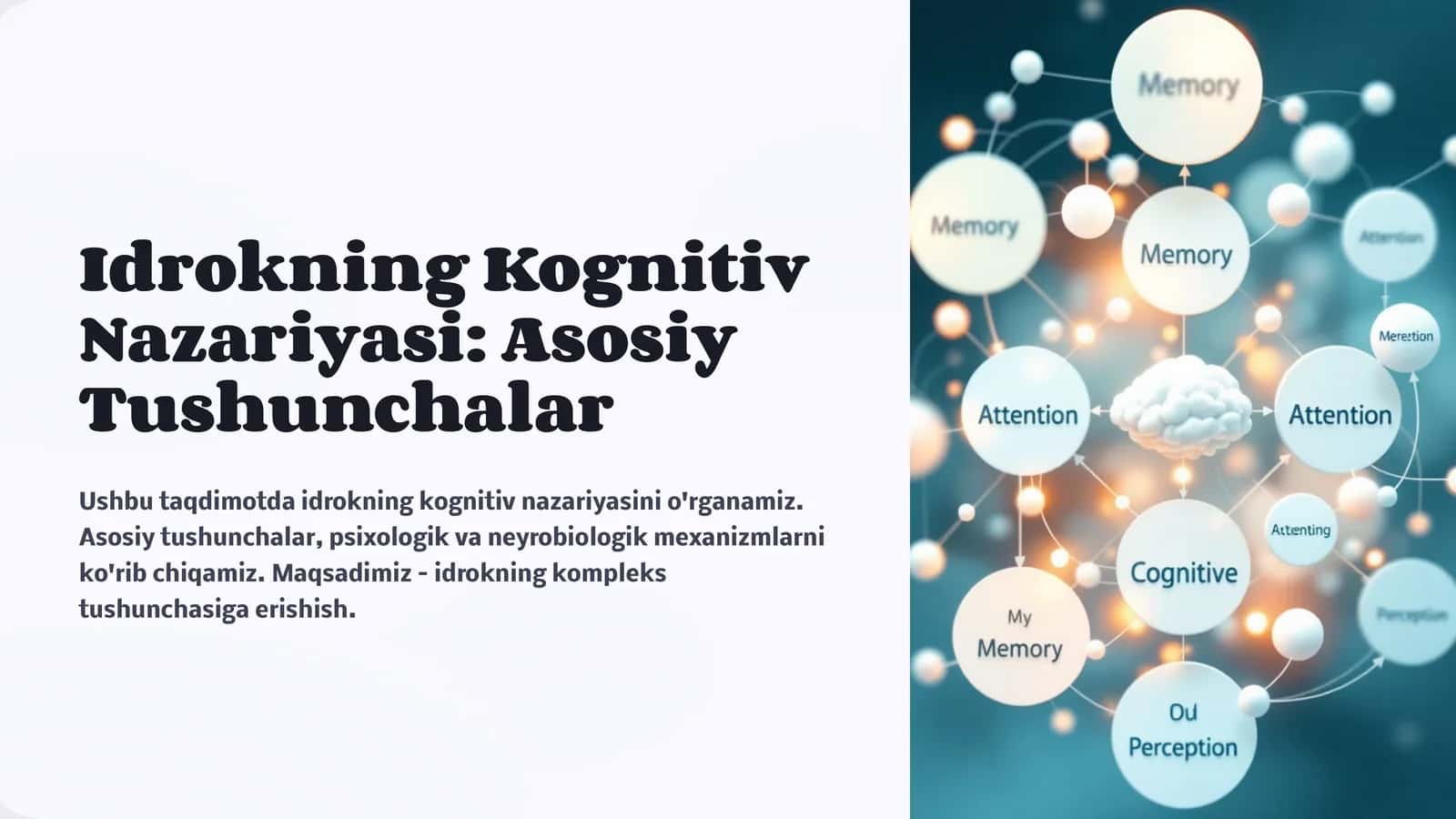 Idrokning Kognitiv Nazariyasi Asosiy Tushunchalar 1