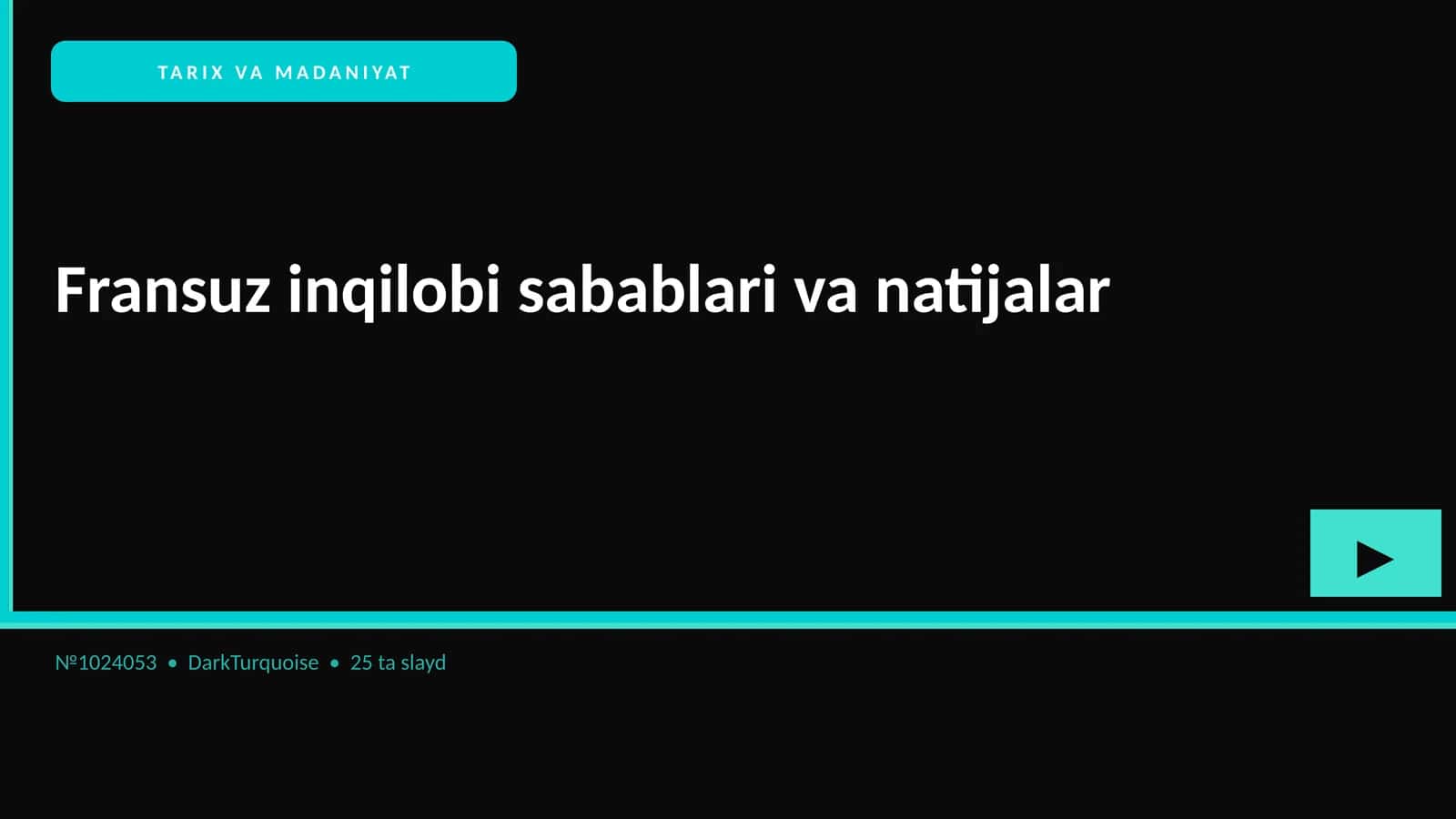 Fransuz inqilobi sabablari va natijalar 1
