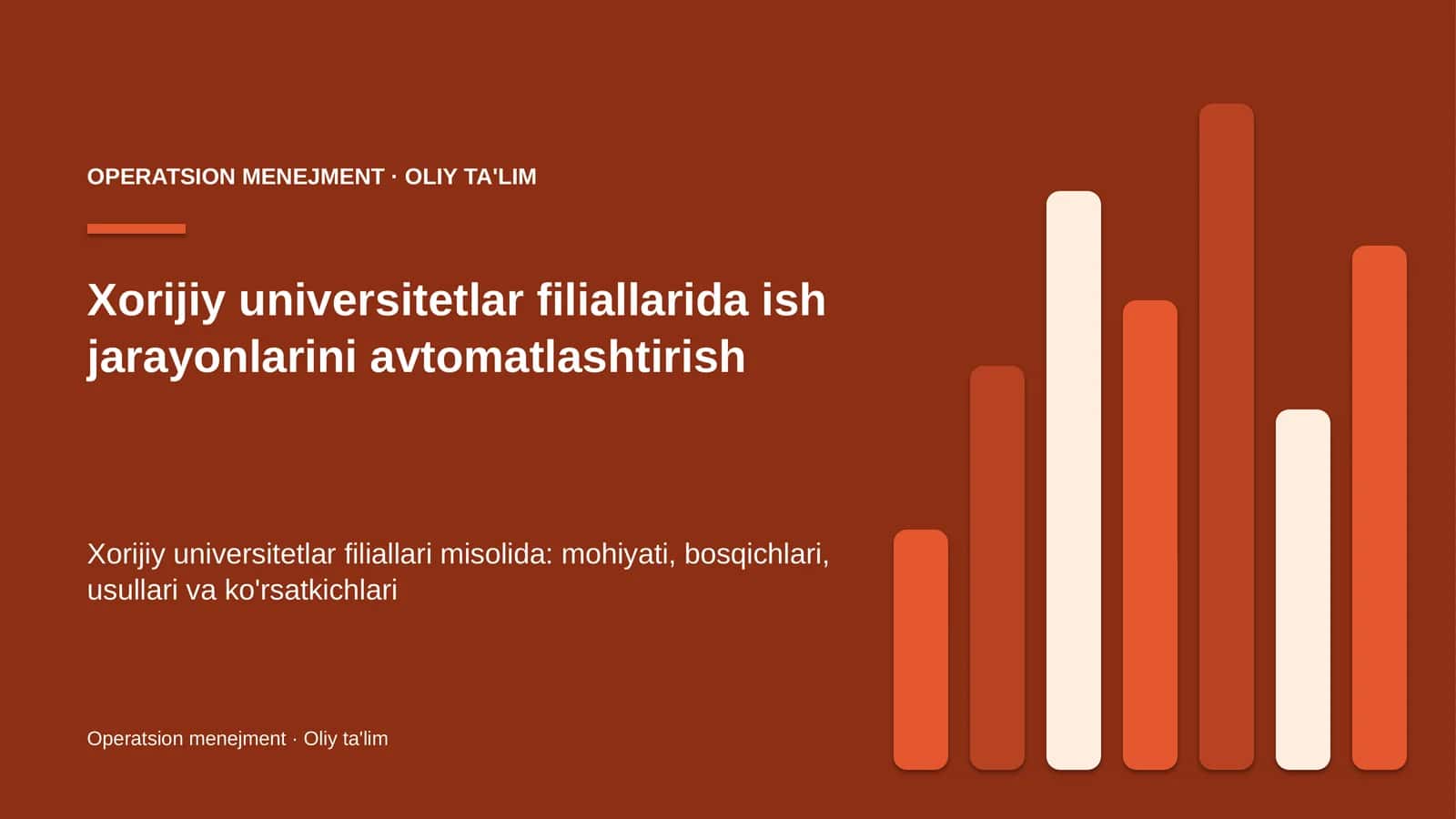 xorijiy universitetlar filiallarida ish jarayonlarini avtomatlashtirish 5656 1