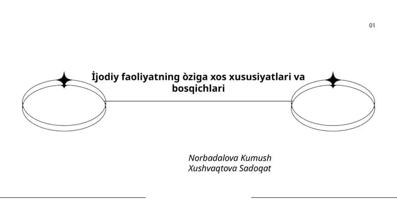İjodiy faoliyatning òziga xos xususiyatlari va bosqichlari 1