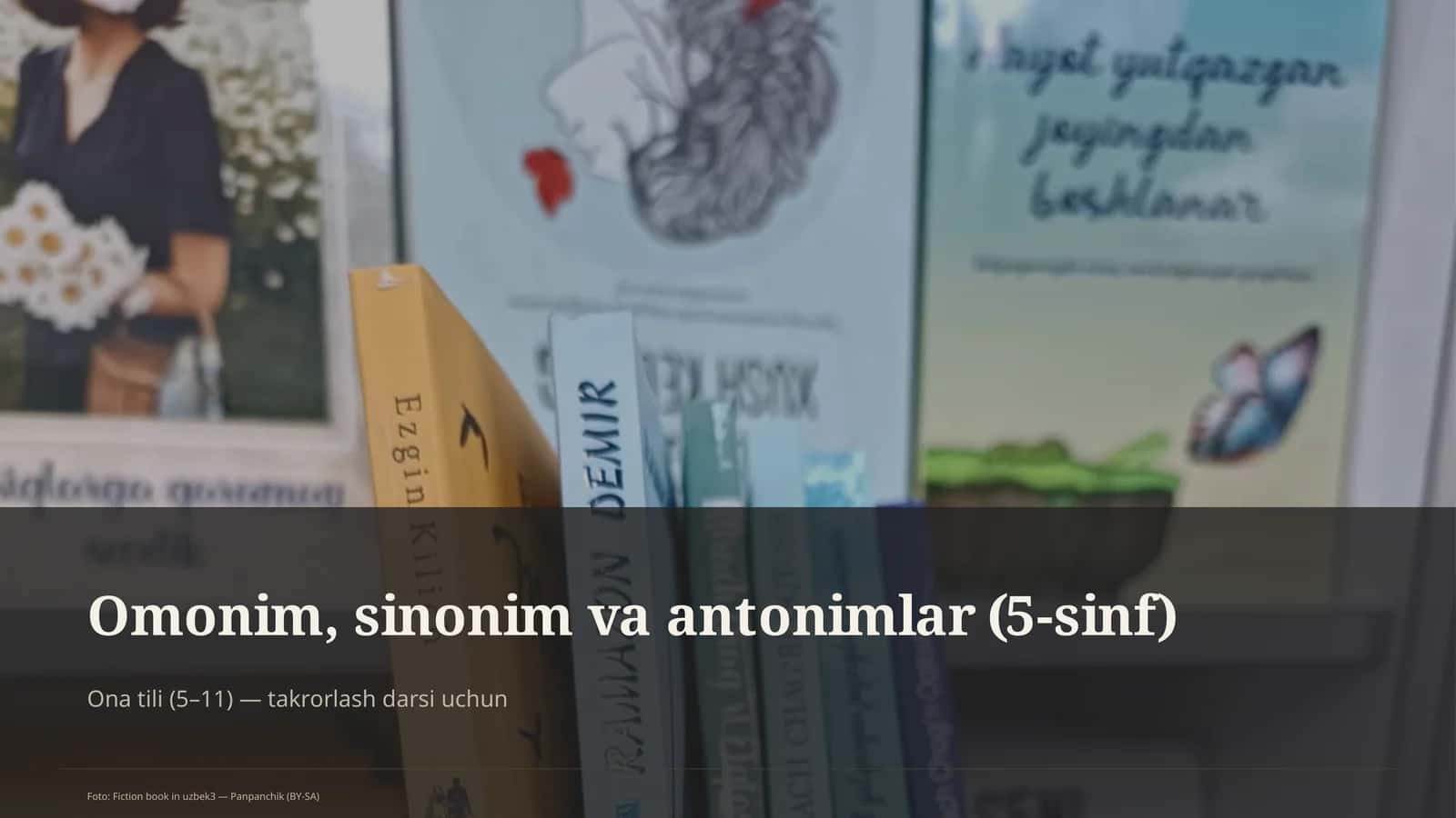 Omonim, sinonim va antonimlar (5-sinf) 1