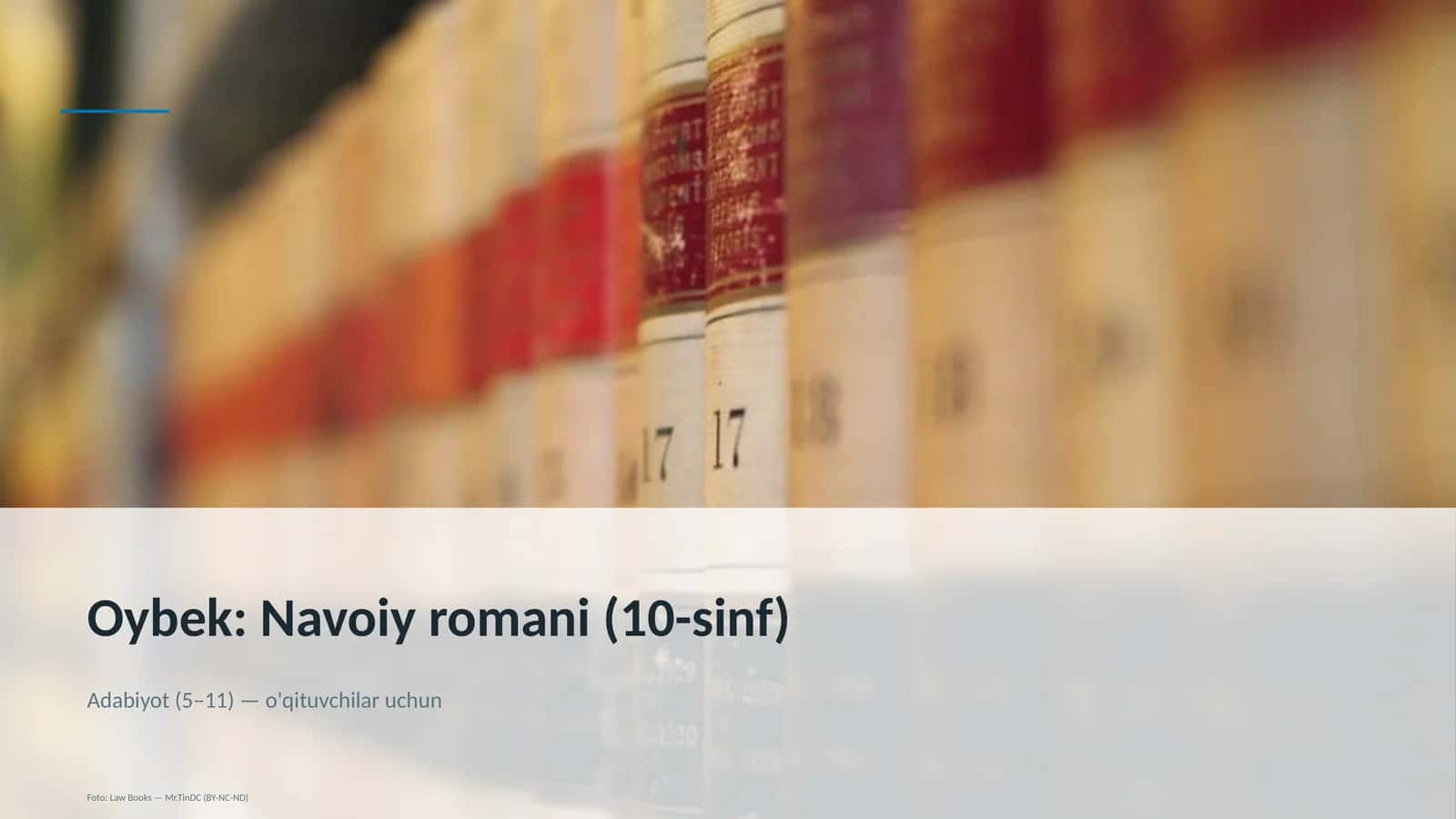 Oybek: Navoiy romani (10-sinf) 3