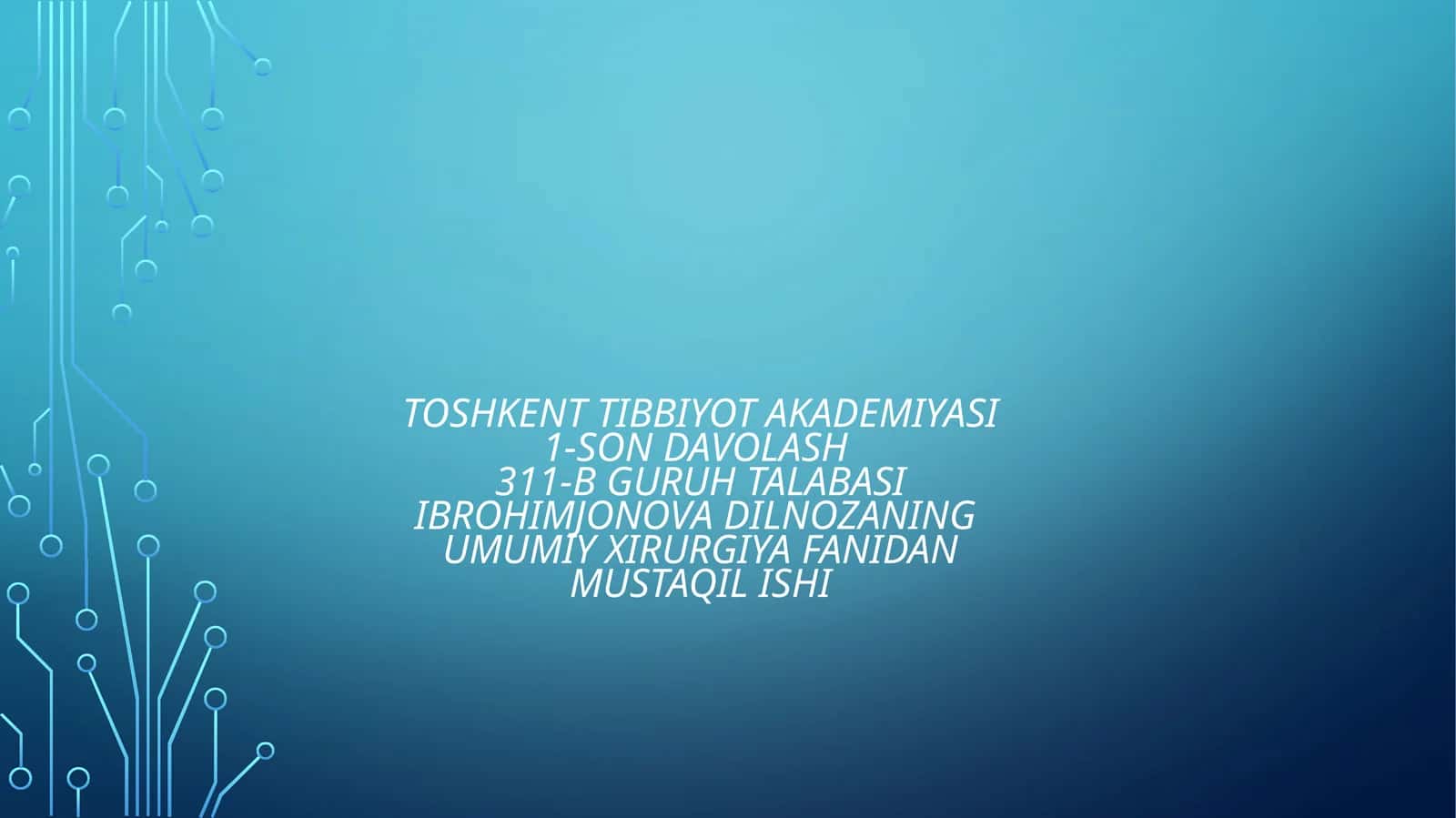 Qon va qon o'rni nibo suvqliklar 1