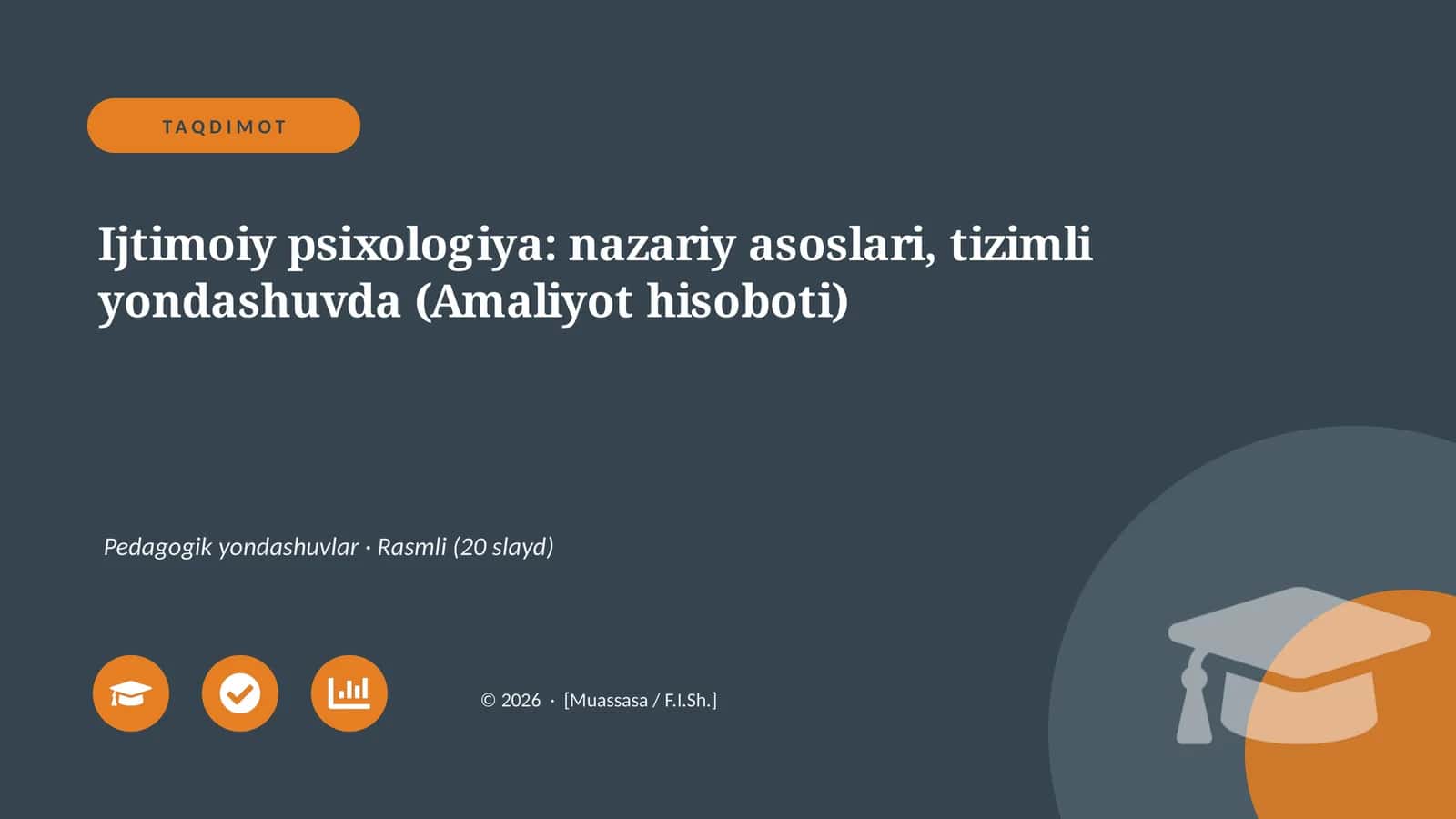 Ijtimoiy psixologiya: nazariy asoslari, tizimli yondashuvda (Amaliyot hisoboti) 1