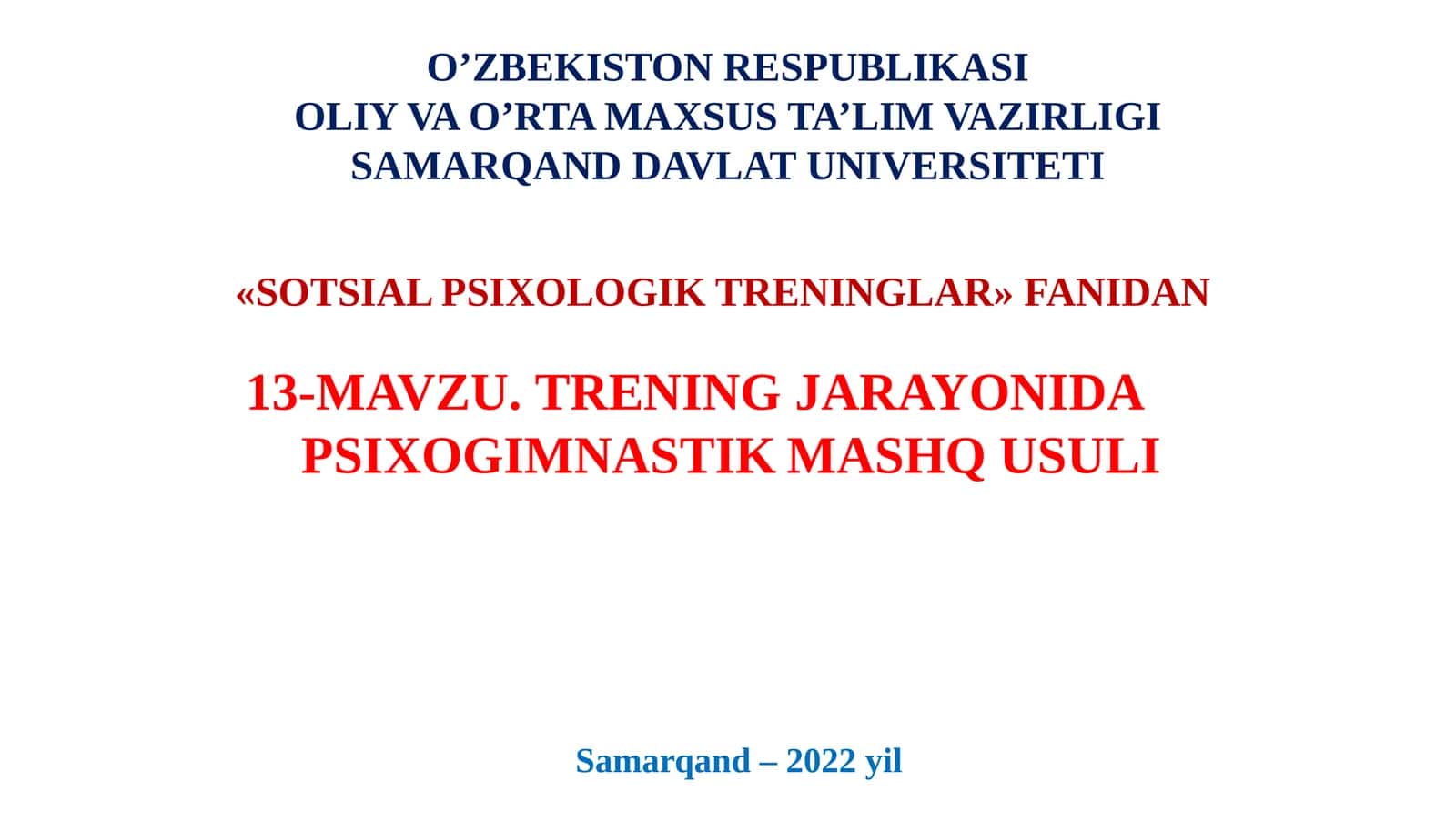 Psixogimnastikmashq usuli 1