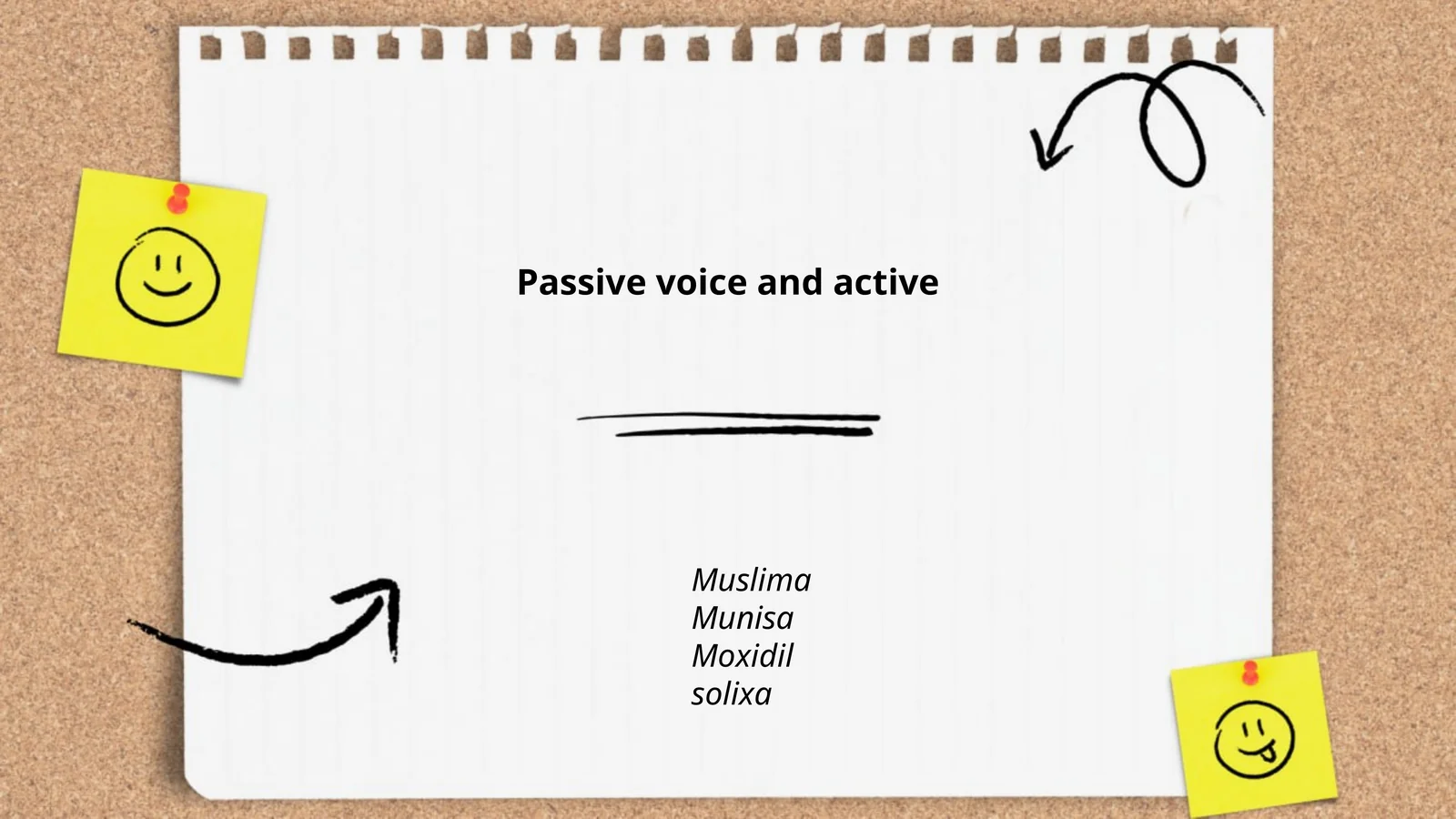 Passive voice and active 1