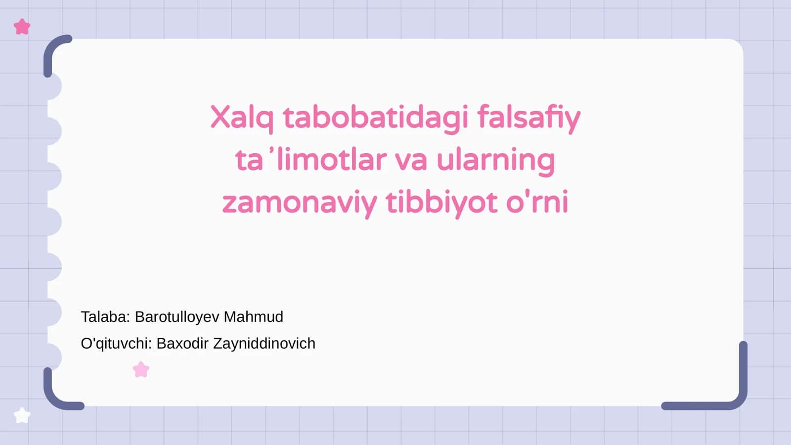 Xalq tabobatidagi falsafiy taʼlimotlar va ularning zamonaviy tibbiyot o'rni 1