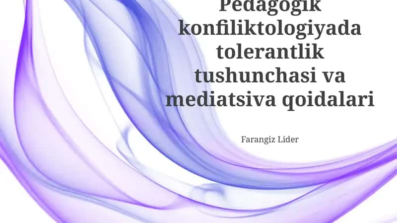 Ta'lim Konfliktsiyasi: Tajriba va Eng Yaxshi Amaliyotlar 1