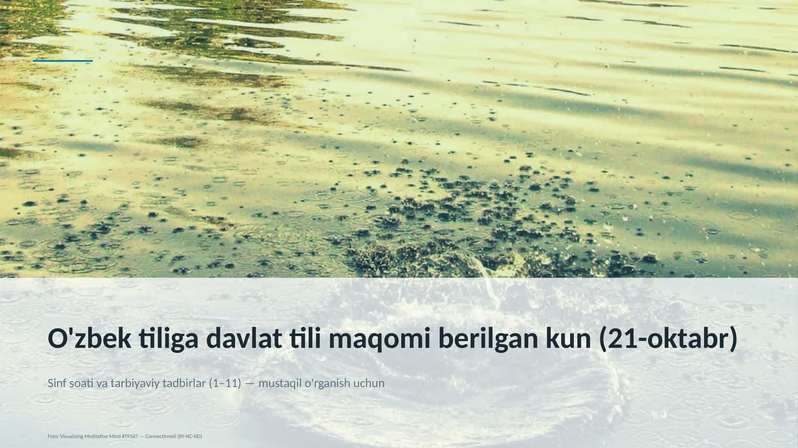 O'zbek tiliga davlat tili maqomi berilgan kun (21-oktabr) 1