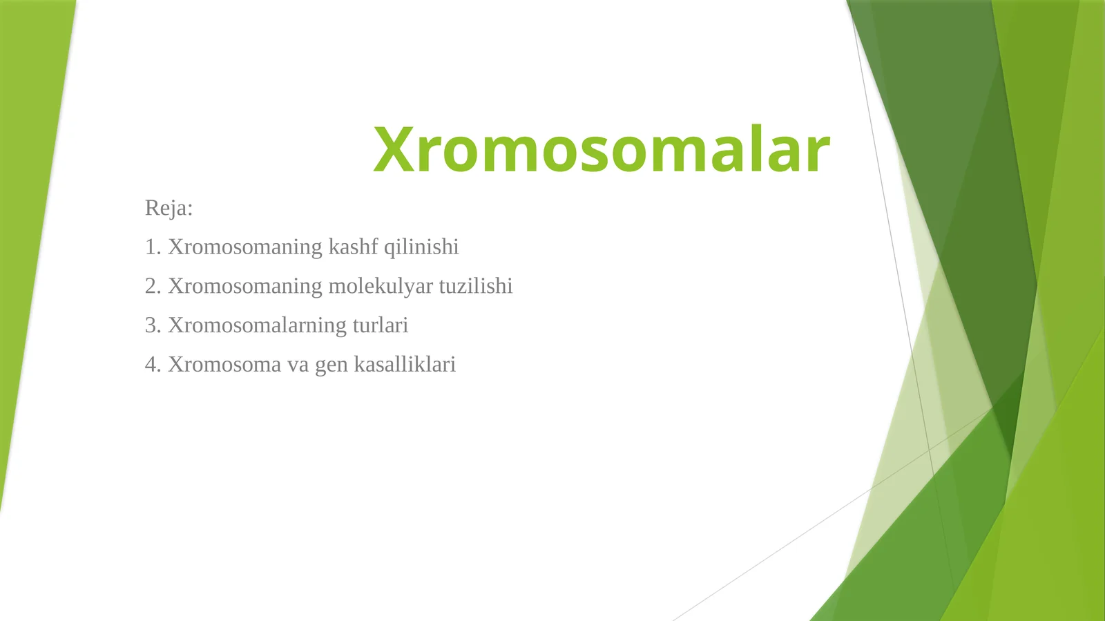 Xromosomalar 1