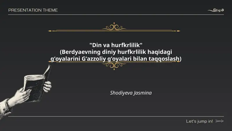 Din va hurfkrlilik 1