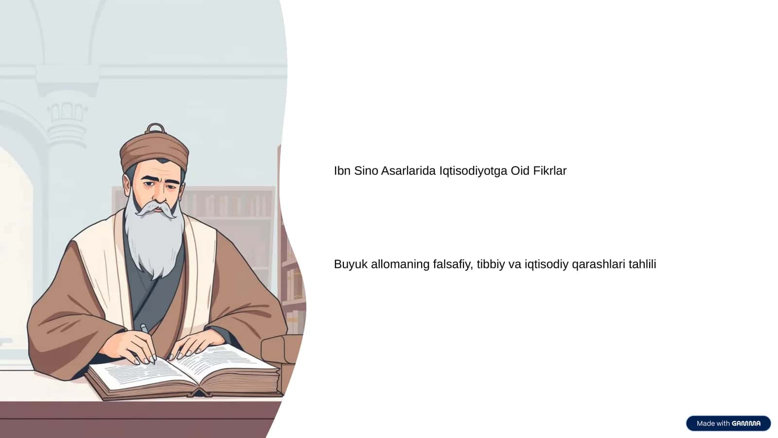 Ibn Sino Asarlarida Iqtisodiyotga Oid Fikrlar 1