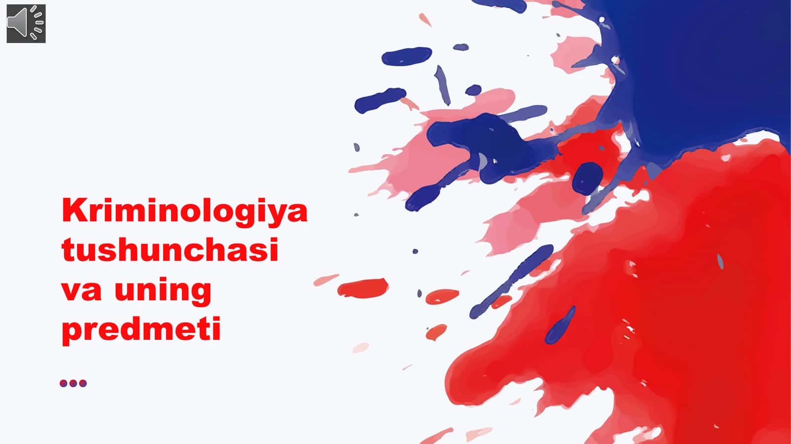Kriminologiya tushunchasi va uning predmeti 1
