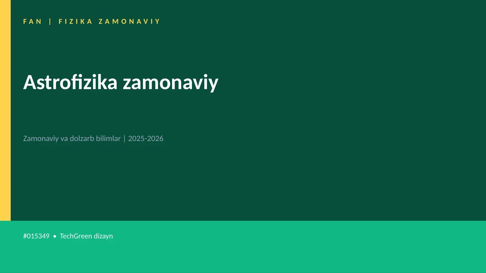 Astrofizika zamonaviy 1